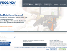 Tablet Screenshot of proginov.com